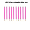 10er Pack Diamond Painting Stifte mit 3 Bohrgrößen – Farbe 10pcs 3Tou