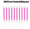 10er Pack Diamond Painting Stifte mit 3 Bohrgrößen – Farbe 10pcs 6Tou