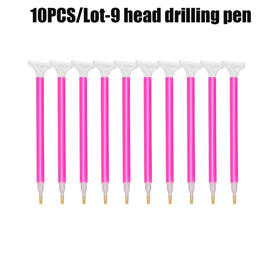 10er Pack Diamond Painting Stifte mit 3 Bohrgrößen