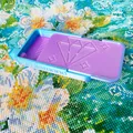 11 Farben Diamantmalerei Aufbewahrungsbox Werkzeug Zubehör für Liebhaber – Farbe bluish purple