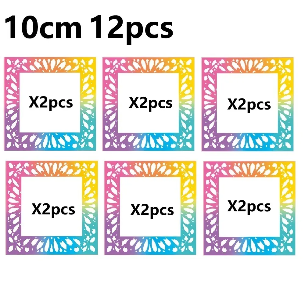 12 Blatt Diamond Painting Papier 10 bis 15 cm