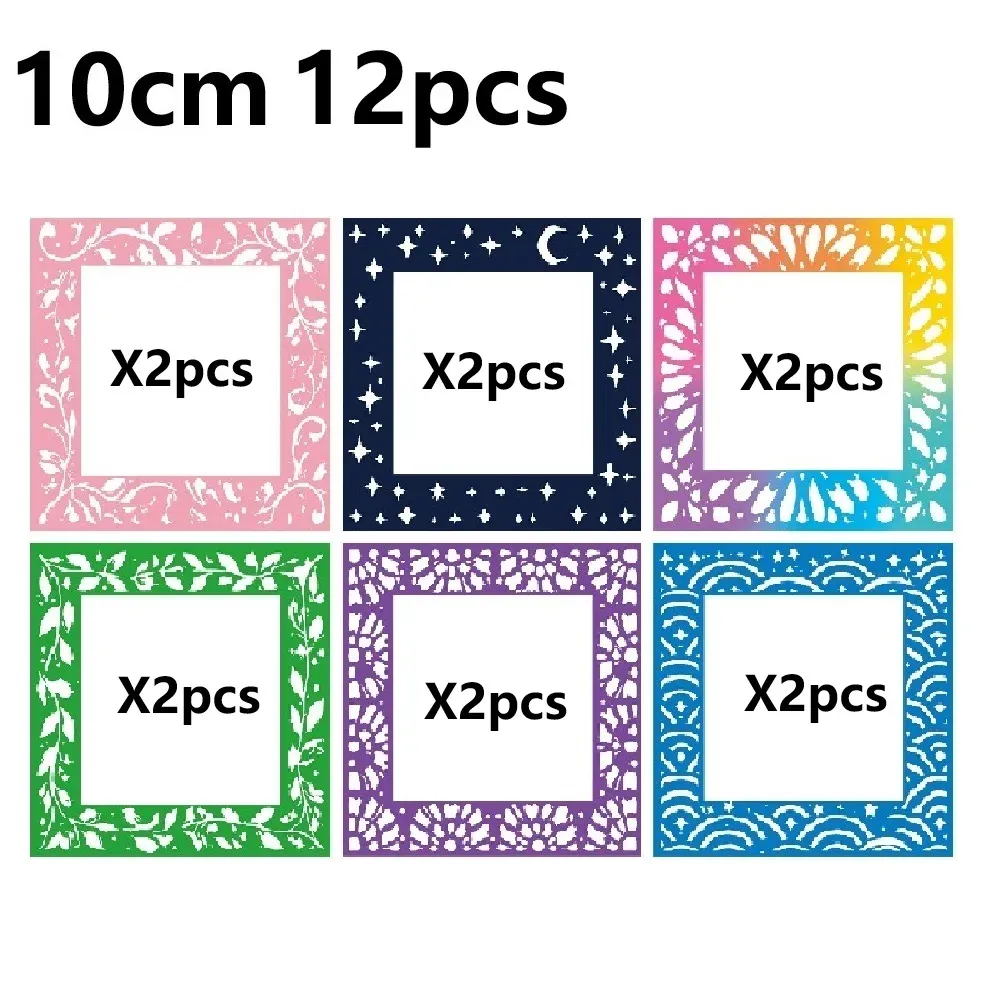 12 Blatt Diamond Painting Papier 10 bis 15 cm