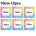 12 Blatt Diamond Painting Papier 10 bis 15 cm – Farbe Multicolored 10cm