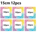 12 Blatt Diamond Painting Papier 10 bis 15 cm – Farbe Multicolored 15cm