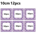 12 Blatt Diamond Painting Papier 10 bis 15 cm – Farbe Purple 10cm