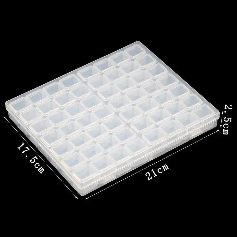 28/56 Fächer Diamantmalerei Aufbewahrungsbox Perlen Organizer