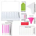 28 Gitter Diamantmalerei Aufbewahrungsbox mit Trichter Zubehör – 3