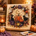 3D Diamantmalerei Set Halloween Geister und Kürbis – 1