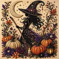3D Diamantmalerei Set Halloween Geister und Kürbis – Farbe ZZHCnvwu
