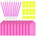 40 Stück Diamond Painting Werkzeugset mit Stiften – Farbe 40pcs tool pink