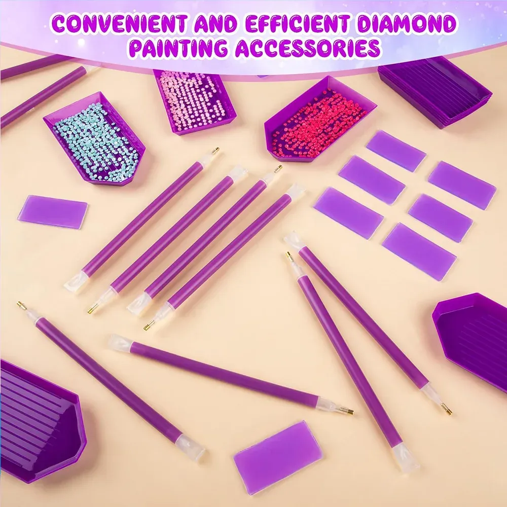 40 Stück Diamond Painting Werkzeugset mit Stiften