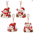 4er Set Diamantmalerei Baumschmuck für Weihnachten – 6