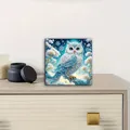 5D Diamantmalerei Eulen auf Ast mit Kristall und Acryldiamanten – 3