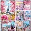 5D Diamantmalerei Europäische Architektur Landschaft mit Vollbohrern – 1