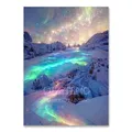 5D Diamantmalerei Europäische Architektur Landschaft mit Vollbohrern – Farbe KEP-647U