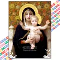 5D Diamantmalerei Jesus Kreuz religiöse Mosaik Heimdekoration Geschenk – Farbe XBG-1412