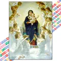 5D Diamantmalerei Jesus Kreuz religiöse Mosaik Heimdekoration Geschenk – Farbe XBG-1408