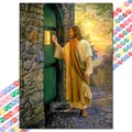 5D Diamantmalerei Jesus Kreuz religiöse Mosaik Heimdekoration Geschenk – Farbe XBG-1418