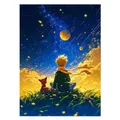 5D Diamantmalerei Junge Fuchs Sternenhimmel Mosaik Kreuzstich Kinderzimmer – Farbe FC615