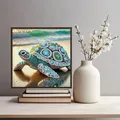 5D Diamantmalerei Schildkröte Alien Kristall Wanddeko 30x30cm – 2
