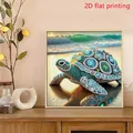 5D Diamantmalerei Schildkröte Alien Kristall Wanddeko 30x30cm – 3