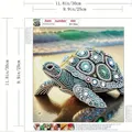 5D Diamantmalerei Schildkröte Alien Kristall Wanddeko 30x30cm – 6