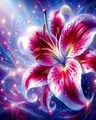 5D Diamantmalerei Schloss Blumen Wohnzimmerdekoration für Erwachsene – Farbe DZDP122142
