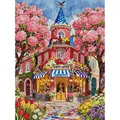 5D Diamantmalerei Schloss Glücklich Vollquadrat AB 45x60cm – 1