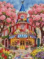 5D Diamantmalerei Schloss Glücklich Vollquadrat AB 45x60cm – Color DP987ABS-45x60