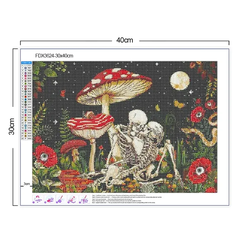 5D Diamantmalerei Schmetterling Set für Anfänger Wanddeko 20-30cm