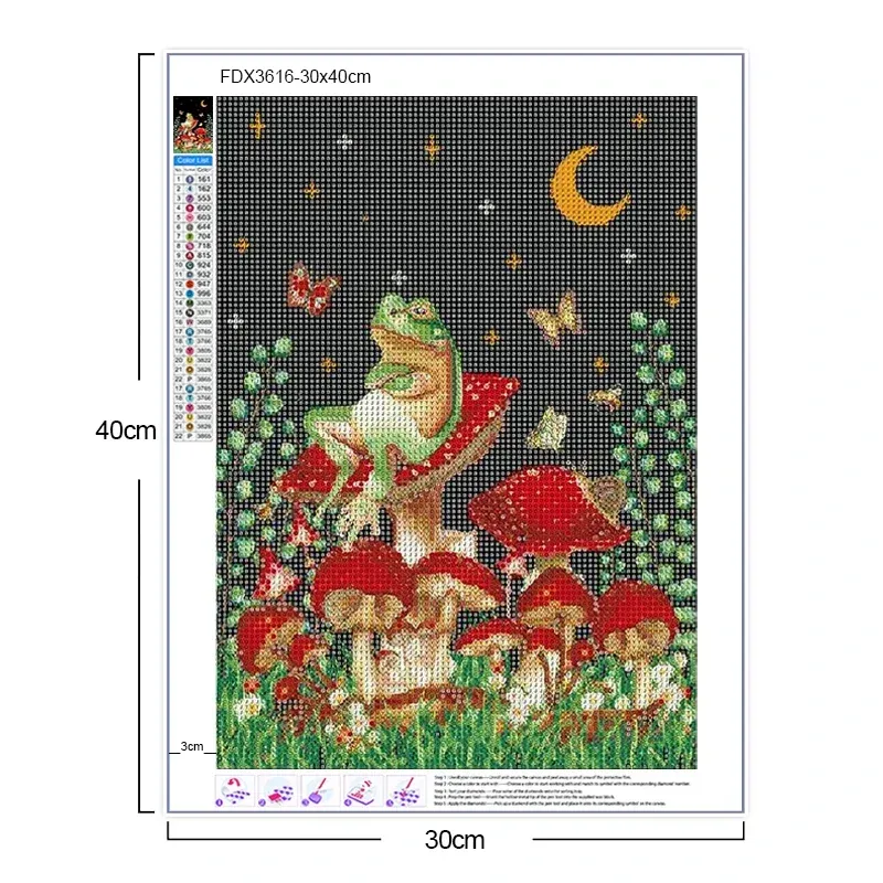 5D Diamantmalerei Schmetterling Set für Anfänger Wanddeko 20-30cm