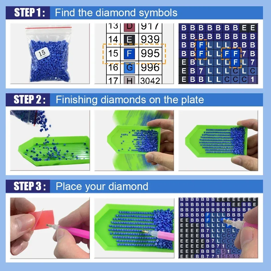 5D Diamantmalerei Schmetterling Set für Anfänger Wanddeko 20-30cm
