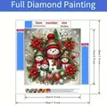 5D Diamantmalerei Set Weihnachts Schneemann mit Vollbohrern – 3
