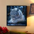 5D Diamantmalerei Wald Tiger mit Vollbohrern – 3
