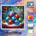 5D Diamantmalerei Weihnachtskugel 20 x 25 bis 50 x 70 cm – 1