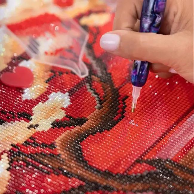 5D DIY Diamantmalerei mit AB und Feenstaub Bohrer