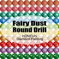 5D DIY Diamantmalerei mit AB und Feenstaub Bohrer – Farbe Fairy Dust Round