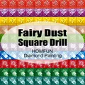 5D DIY Diamantmalerei mit AB und Feenstaub Bohrer – Farbe Fairy Dust Square
