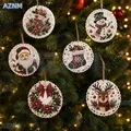 6 Diamantmalerei Weihnachtsanhänger 10 cm Set – 4