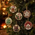 6-teiliges 5D Diamantmalerei Set Weihnachtsornamente – 3
