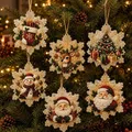 6-teiliges 5D Diamantmalerei Set Weihnachtsornamente – Farbe hellgelb (K)