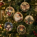 6-teiliges 5D Diamantmalerei Set Weihnachtsornamente – Farbe Hellgrau (F)