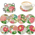 8er Set Diamantmalerei Untersetzer Tierbecher Kissen mit Halter – Farbe BD030