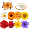 8er Set Diamantmalerei Untersetzer Tierbecher Kissen mit Halter – Farbe BD094