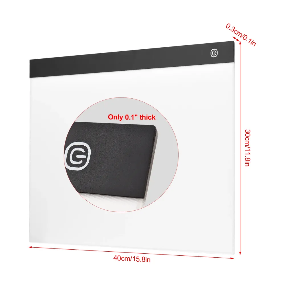 A3 LED Lichtpad Diamantmalerei Zeichenbrett USB Grafiktablett