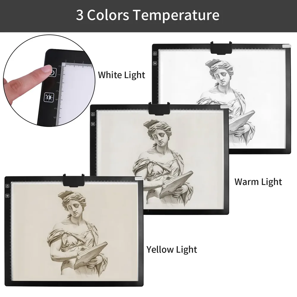 A3 LED Lichtpad Zeichenbrett verstellbar Augenschutz für Diamantmalerei