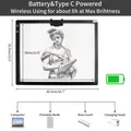 A3 LED Lichtpad Zeichenbrett verstellbar Augenschutz für Diamantmalerei – 5