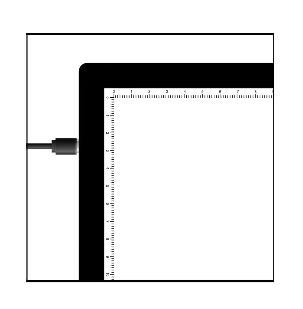 A4 Magnetisches Lichtpad 5 Helligkeitsstufen kabellos Diamantmalerei
