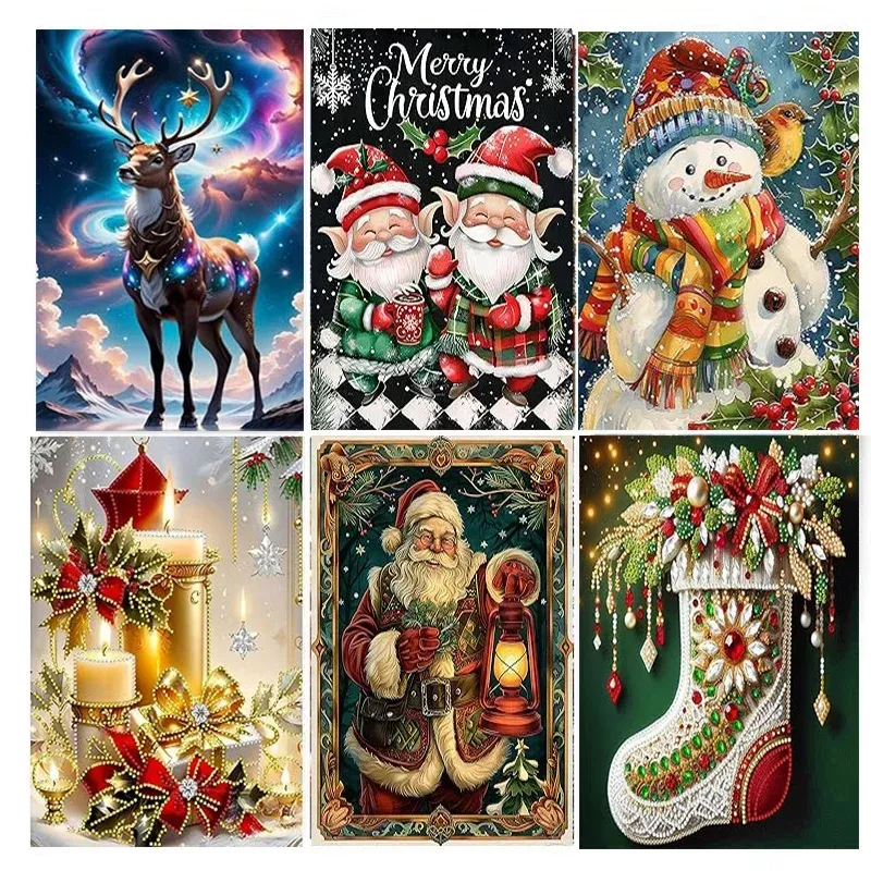 AB Diamantmalerei Weihnachtsdeko 20 x 25 bis 50 x 70 cm