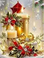 AB Diamantmalerei Weihnachtsdeko 20 x 25 bis 50 x 70 cm – Farbe Lila (05)